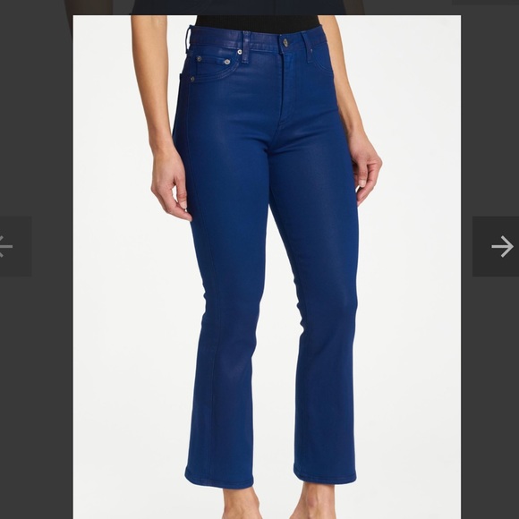 pistola Denim - Pistola Lennon High Rise Crop Boot Coates Sapphire
